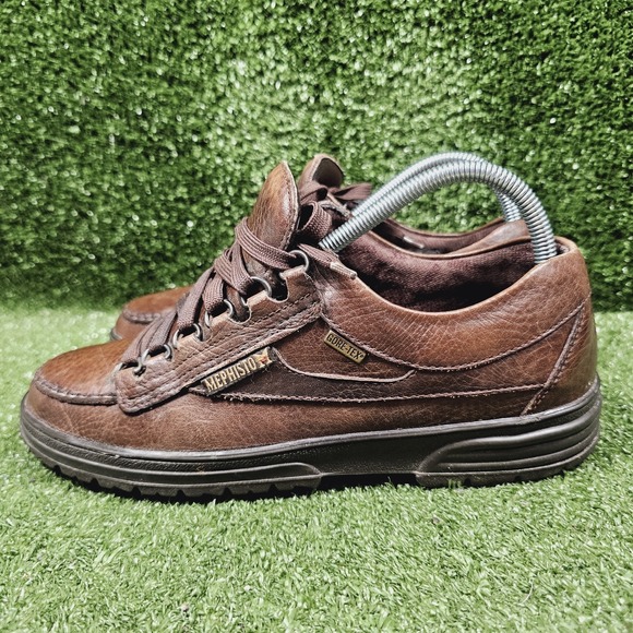 Mephisto Brown Leather Gore Tex Lace Up Outdoor Walking Shoes Womens 9.5 - Picture 5 of 11